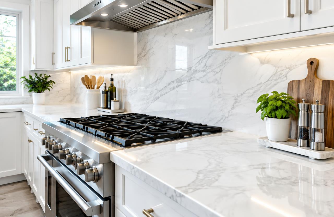 Kitchen after cleaning