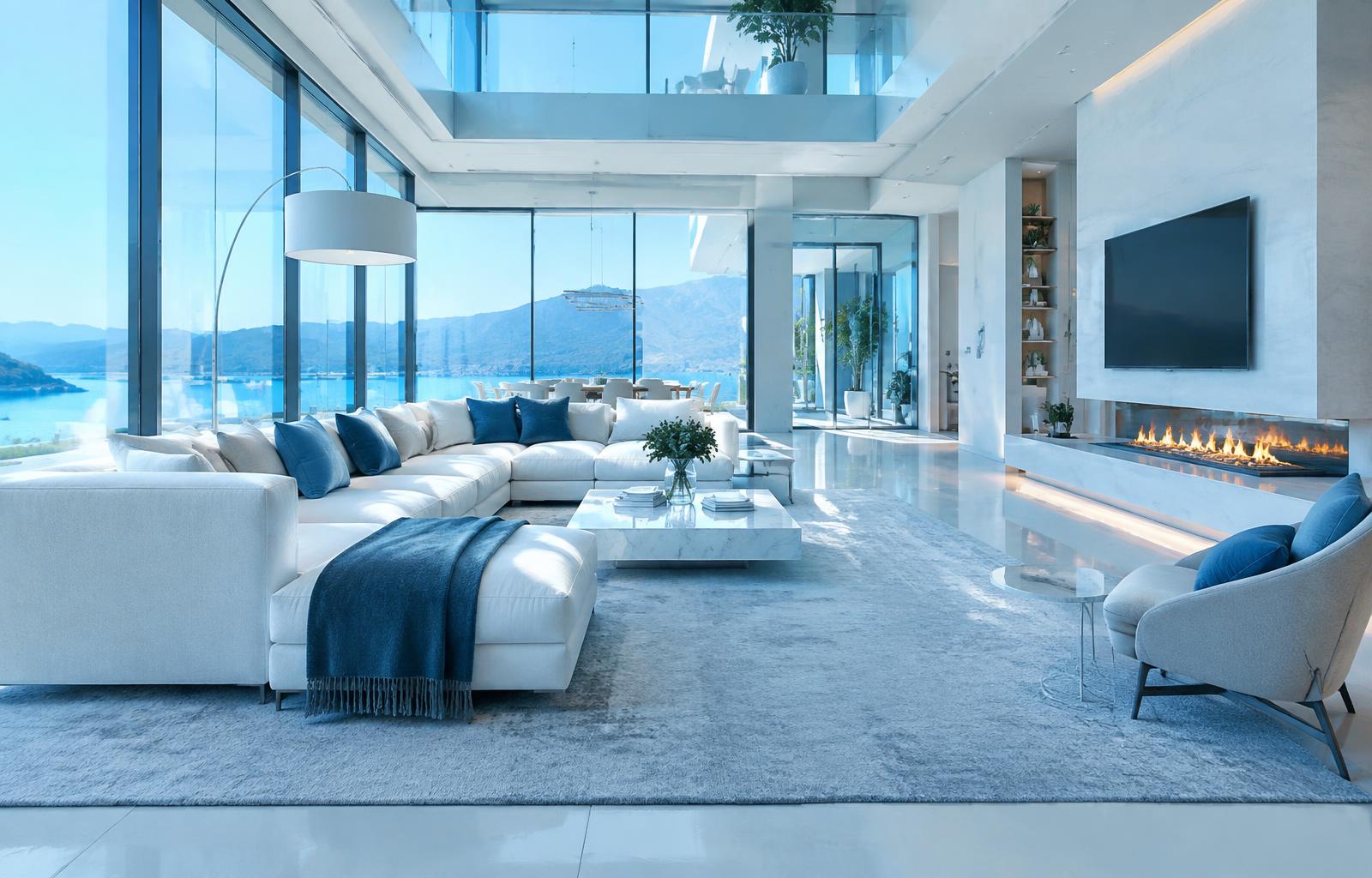Spotless luxury living room